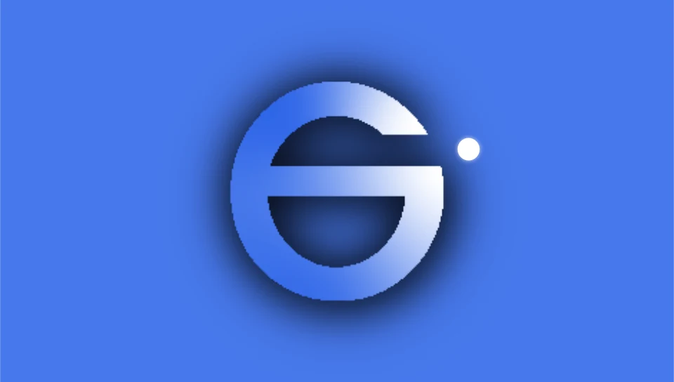 The Doceree spark mark in white on blue