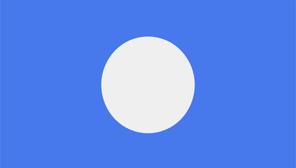 A light circle on Doceree blue