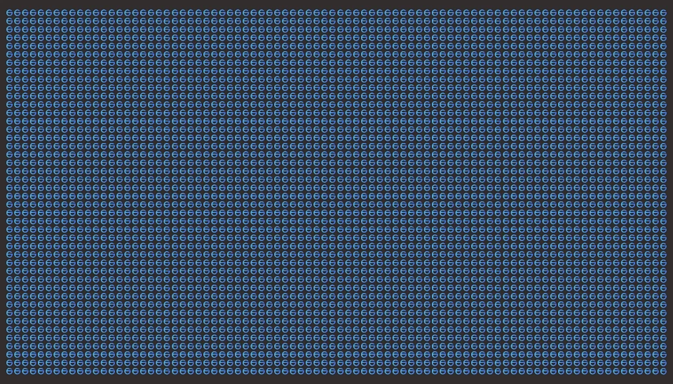 A pattern of spark marks