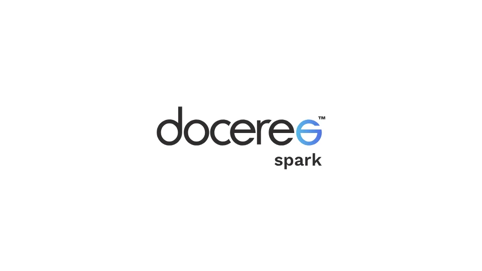 The Doceree spark logo on white